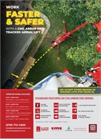 Work Faster & Safer with a CMC Arbor Pro Tracked Aerial Lift