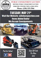 May 21st  Public Consignment Auction