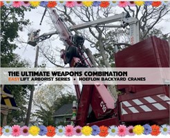 Beam Me UP for SPRING-Ultimate Weapons Combination- EasyLift Arborist series -Hoeflon Backyard crane